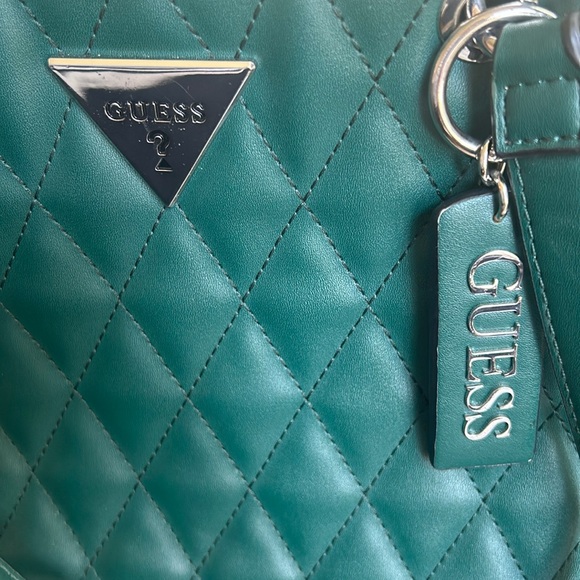 Guess Forest Green -  Quilted Purse Handbag - Picture 2 of 7